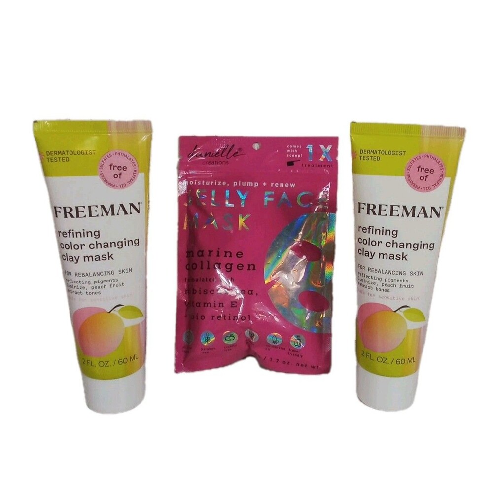 Beauty‎ Combo Dermatologist Tested Freeman Refining Color Changing Clay Mask Set